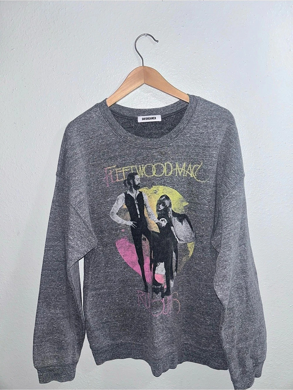 Daydreamer Fleetwood Mac Rumors BF Crew Sweatshirt Gray